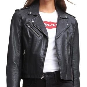Levi's Women's Faux Leather Classic Asymmetrical Motorcycle Jacket